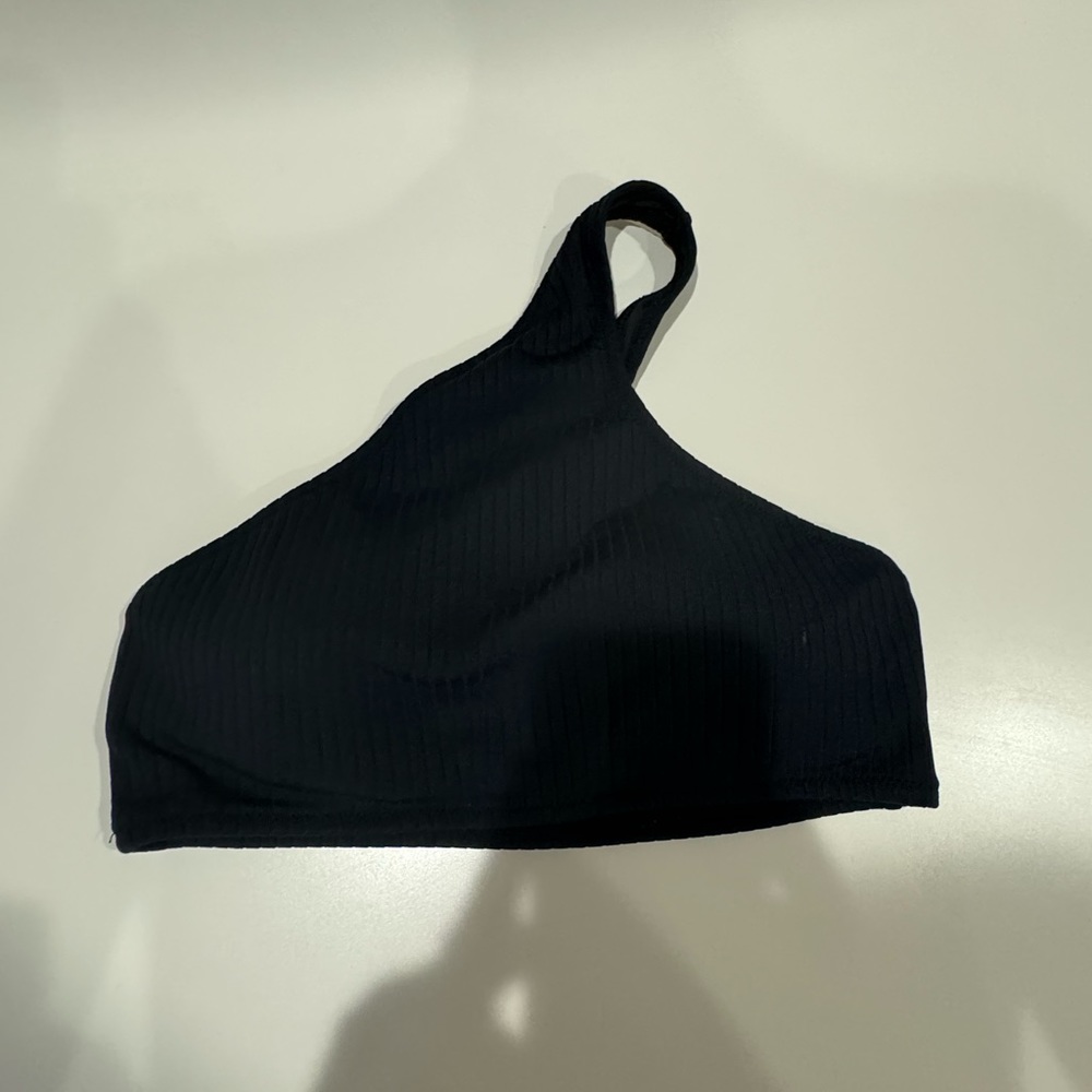 Black ribbed Polo Ralph Lauren sports bra